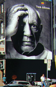 Estrategia de copywriting para la campaña de Apple de 1997.