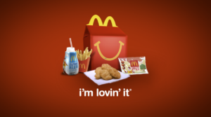 Campaña de McDonald's I'm lovin' it, famosa por quedarse en el inconsciente de la audiencia por su copywriting.