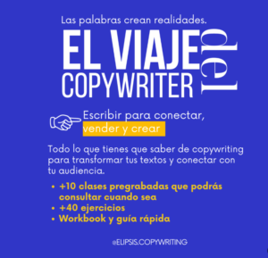 Con el curso "El Viaje del Copywriter" podrás llegar a tu audiencia de una manera más cercana y logrando grandes resultados en poco tiempo.