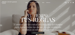 Productivity Queen, uno de nuestros casos en dónde hicimos una propuesta de Copywriting y de UX para nuestra cliente.
